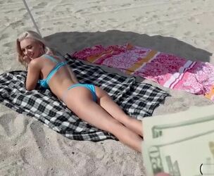 Warm Ash-blonde Honey Molly Mae Plowed In The Beach For Cash