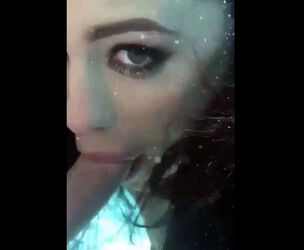 Impressively jaw-dropping Oral pleasure vid underwater