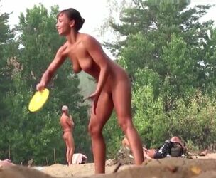 NUDITS Inexperienced Cougar Toying - Super-hot Naked Beach